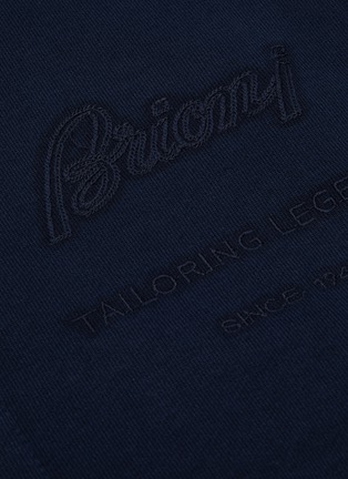  - BRIONI - 刺绣品牌标志纯棉夹克