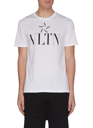 首图 - 点击放大 - VALENTINO GARAVANI - Star VLTN星星图案纯棉T恤
