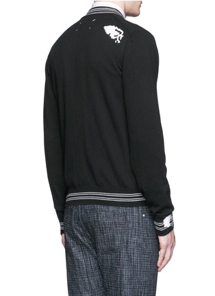 背面 - 点击放大 - MAISON MARGIELA - 破洞设计混棉针织外套