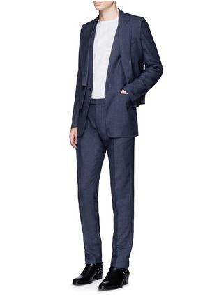 模特儿示范图 - 点击放大 - MAISON MARGIELA - 单色西服外套连马甲