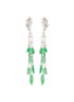 首图 - 点击放大 - SAMUEL KUNG - Diamond jade 18k white gold drop earrings