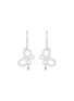 首图 - 点击放大 - SAMUEL KUNG - 'Butterfly' diamond jade 18k white gold earrings