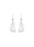 首图 - 点击放大 - SAMUEL KUNG - 'Feet' diamond jade 18k white gold earrings