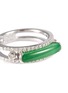 细节 - 点击放大 - SAMUEL KUNG - Diamond jade 18k white gold oval ring