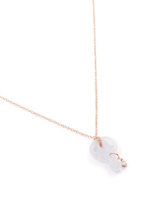细节 - 点击放大 - SAMUEL KUNG - 'Balloon' diamond jade 18k rose gold pendant
