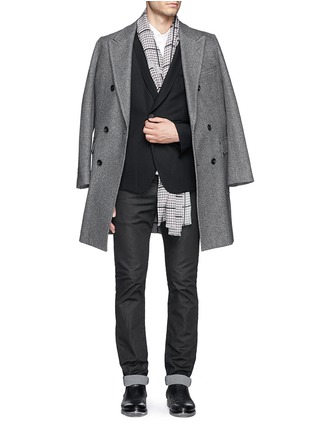 模特儿示范图 - 点击放大 - HAIDER ACKERMANN - 青果领羊毛西服外套
