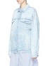 正面 -点击放大 - STELLA MCCARTNEY - 磨破五角星水洗牛仔夹克