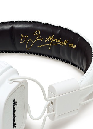 细节 –点击放大 - MARSHALL - Major系列耳罩式耳机，内置话筒－白色