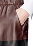 细节 - 点击放大 - VINCE - Colourblock leather skirt