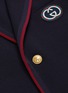  - GUCCI - Palma双G标志拼色围边羊毛混棉西服外套