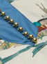  - GUCCI - x Disney米老鼠图案拼色围边真丝衬衫