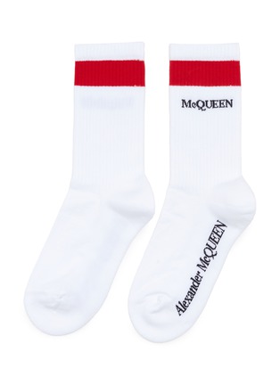 首图 - 点击放大 - ALEXANDER MCQUEEN - 拼色品牌名称混棉针织袜