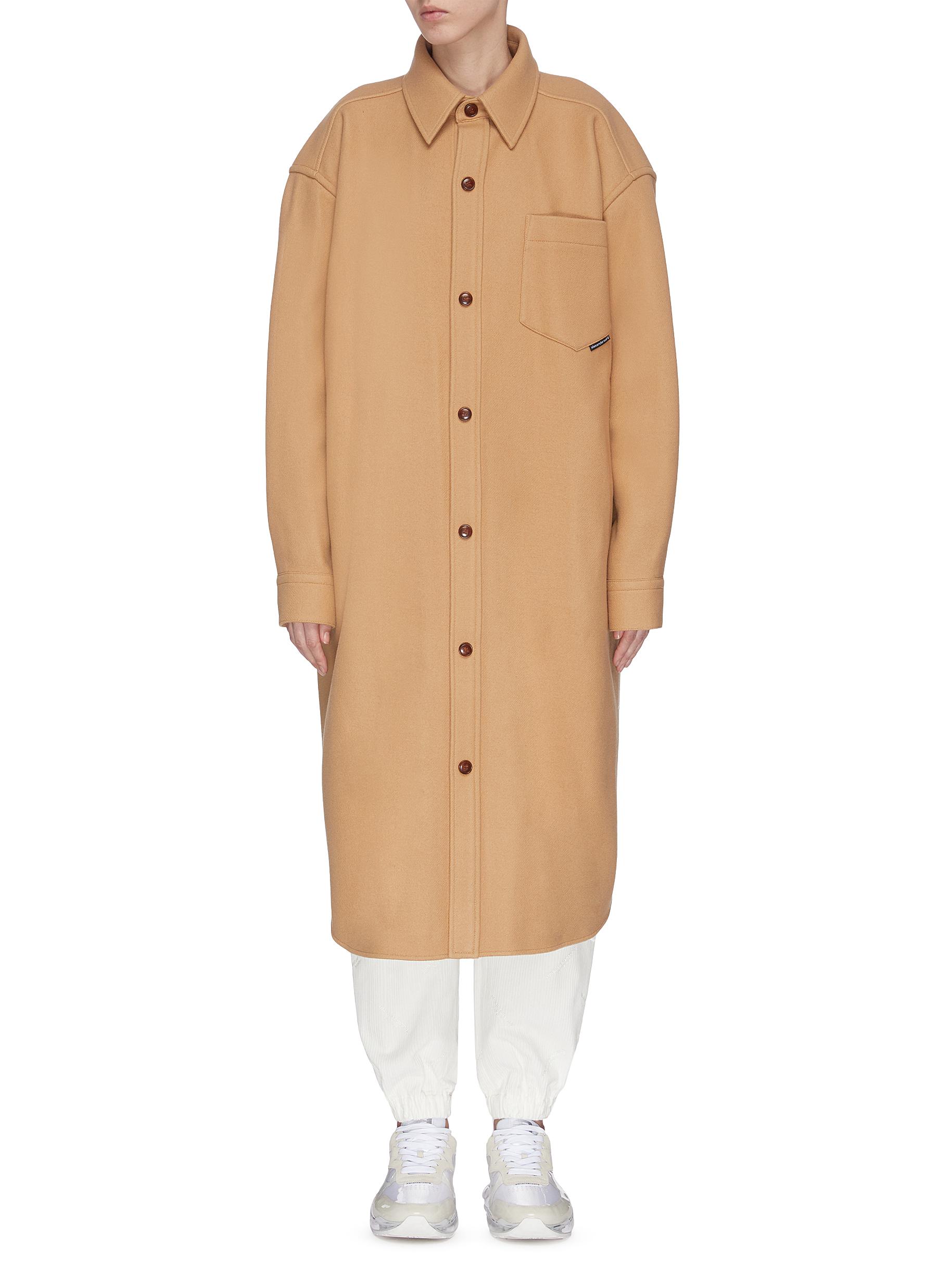 camel wool winter coat