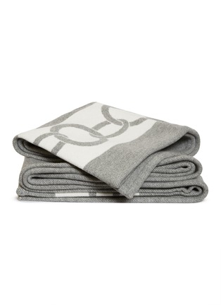 FRETTE | CHAINS链条图案初剪羊毛毯－灰色及奶白色
