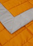 细节 –点击放大 - FRETTE - RECTANGULAR拼色条纹围边绗缝菱格纯棉棉缎床罩－橙色及灰色