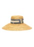 模特儿示范图 - 点击放大 - EUGENIA KIM - MIRABEL拼色帽带编织草帽