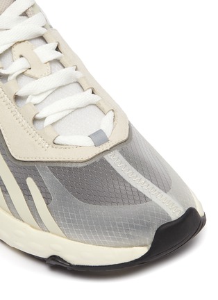 拼接设计微透视厚底运动鞋