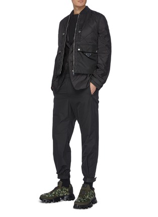 模特儿示范图 - 点击放大 - PRADA - Piuma西服外套