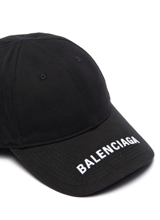 细节 - 点击放大 - BALENCIAGA - Everyday品牌名称刺绣纯棉棒球帽