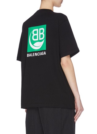 背面 - 点击放大 - BALENCIAGA - BB LOGO品牌名称纯棉T恤