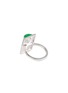 模特儿示范图 - 点击放大 - SAMUEL KUNG - x Thierry Chow diamond jade 18k white gold ring