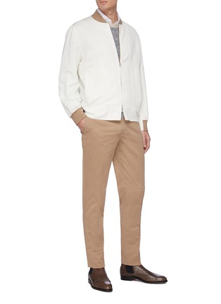 模特儿示范图 - 点击放大 - BRUNELLO CUCINELLI - 棉质长裤