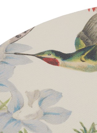 细节 –点击放大 - CHILEWICH - Flora's Dictionary椭圆形花鸟图案餐垫