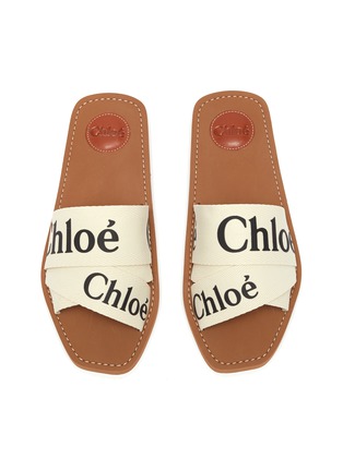 细节 - 点击放大 - CHLOÉ - WOODY Logo织带拖鞋