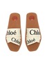 细节 - 点击放大 - CHLOÉ - WOODY Logo织带拖鞋