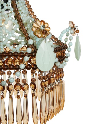 细节 –点击放大 - ASTIER DE VILLATTE - TURQUOISE AND BROWN PAVILLION CHANDELIER