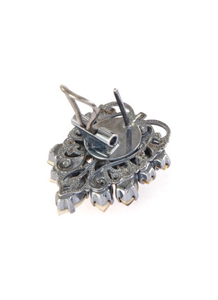 细节 - 点击放大 - ANTON HEUNIS - OMEGA仿水晶花卉造型金属耳环