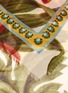 细节 - 点击放大 - FRANCO FERRARI - DANAO须边拼色抽象花卉图案丝混莫代尔围巾