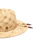 细节 - 点击放大 - MAISON MICHEL - ROSE品牌名称系带编织草帽
