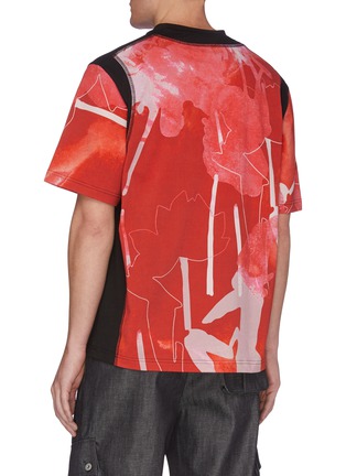 背面 - 点击放大 - FENG CHEN WANG - x Lane Crawford拼色抽象图案纯棉T恤