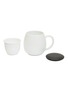细节 –点击放大 - SHANG XIA - “桥”白瓷马克杯茶漏及砚石杯盖礼盒套装