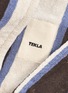 细节 –点击放大 - TEKLA - Medium Organic Cotton Terry Hooded Bathrobe – Cocoa White