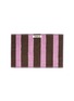 首图 –点击放大 - TEKLA - 拼色条纹有机棉面巾－紫色及棕色