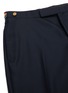  - THOM BROWNE - 拼色条纹钮扣修身混羊毛长裤