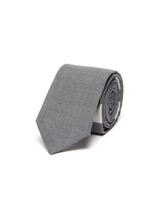 首图 - 点击放大 - THOM BROWNE - 拼色四重条纹羊毛领带
