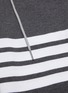  - THOM BROWNE - 抽绳四重条纹拼色纯棉针织长裤