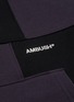  - AMBUSH - 品牌标志拼色格纹连帽纯棉卫衣