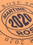  - MARTINE ROSE - Two Way切割设计品牌名称英文字纯棉T恤