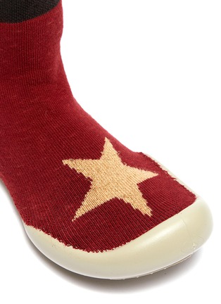细节 - 点击放大 - COLLÉGIEN - 幼儿款星星图案针织袜式运动鞋