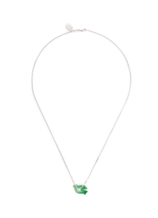 首图 - 点击放大 - SAMUEL KUNG - Diamond jade 18k white gold pendant necklace – 16''