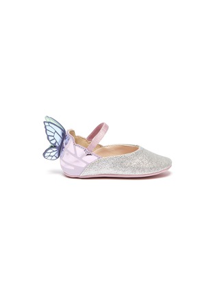 首图 - 点击放大 - SOPHIA WEBSTER - CHIARA婴儿款立体蝴蝶翅膀闪粉玛丽珍鞋