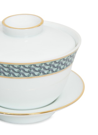 细节 –点击放大 - ANDRÉ FU LIVING - MID CENTURY RHYTHM几何图案陶瓷中式茶杯套装－绿色