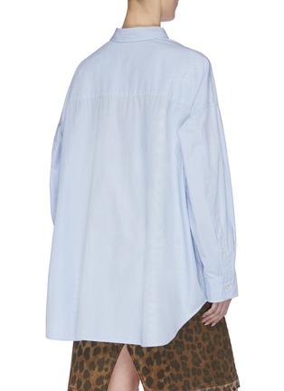 背面 - 点击放大 - R13 - 拼色条纹纯棉牛津布衬衫