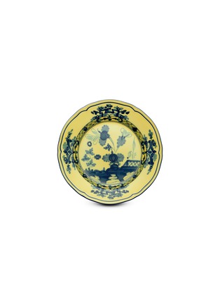 首图 –点击放大 - GINORI 1735 - Oriente Italiano Citrino水墨图案陶瓷面包盘－蓝色及黄色（17cm）