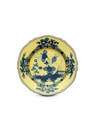 首图 –点击放大 - GINORI 1735 - Oriente Italiano Citrino水墨图案陶瓷主盘－蓝色及黄色（31cm）