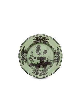首图 –点击放大 - GINORI 1735 - Oriente Italiano Bario水墨图案陶瓷甜品盘－黑色及绿色（21cm）